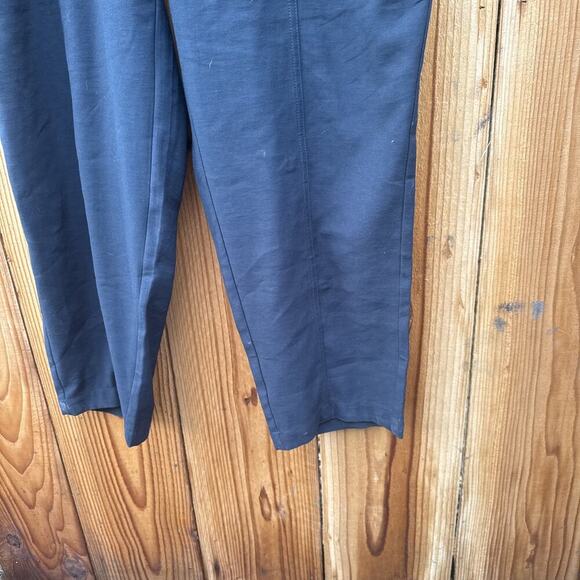 New Day Ankle Pants Womens XL Tapered Leg Elastic Waist Pockets Black - Picture 3 of 8